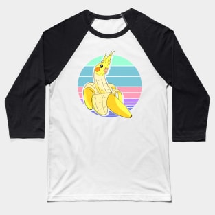 Aesthetic Banana Cocktiel Doodle Pastel Baseball T-Shirt